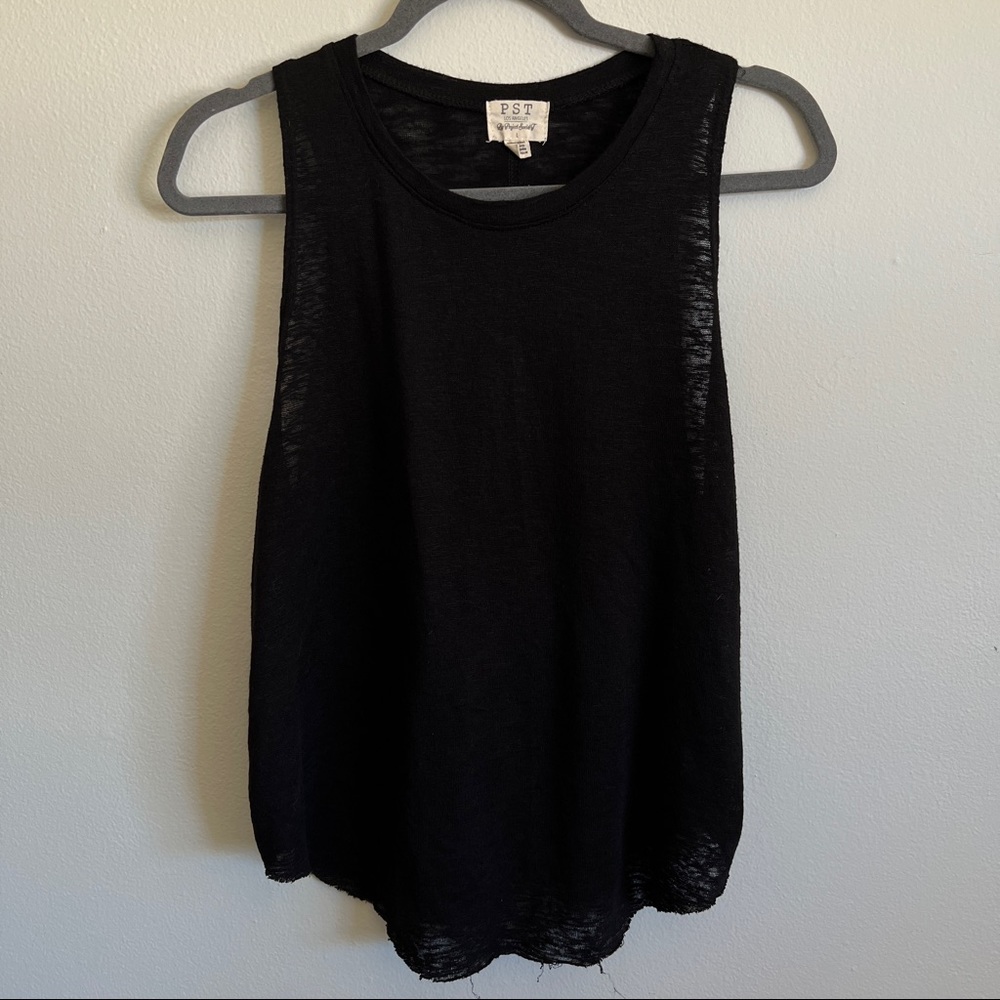 NWOT ⋆ Project Social Tee | Textured Muscle Tank - Black